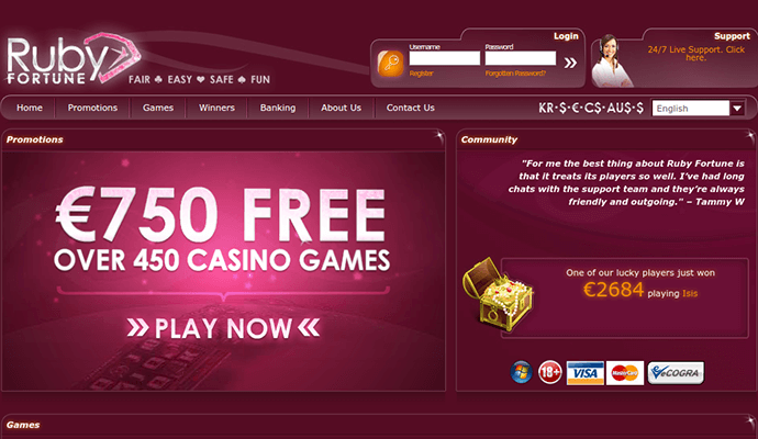 Ruby Fortune casino review